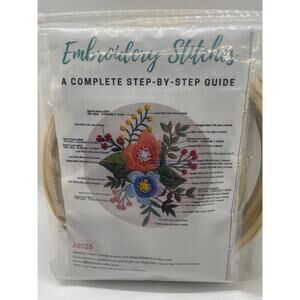 Embroidery Kit- 4 Pack Starter Embroidery Projects-Cross Stich- NEW